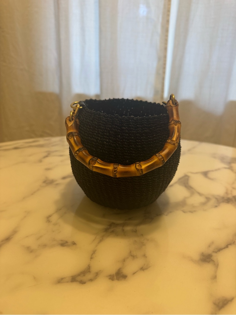 Clare V Petit Pot De Miel with Bamboo Handle